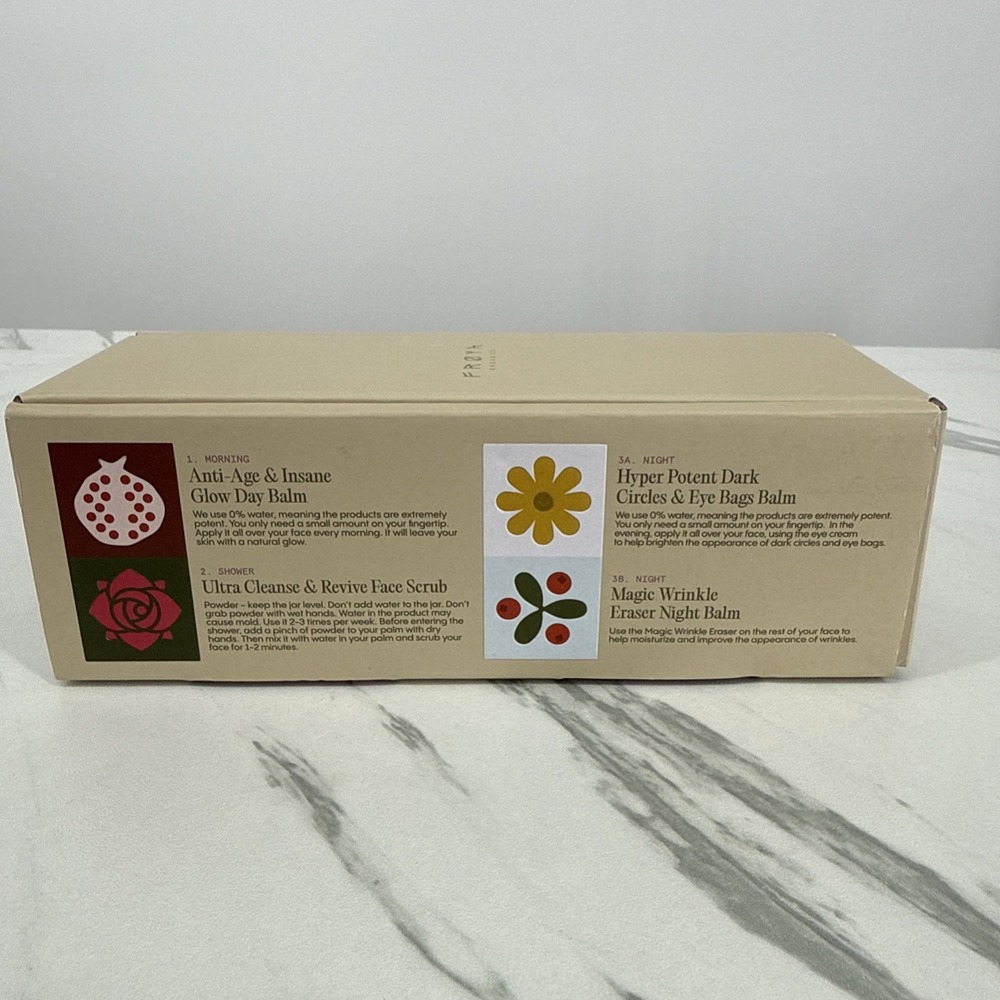 NIB Froya Organics Complete System for Women's Mature Skin Skincare Set Set Of 4 - Picture 5 of 8